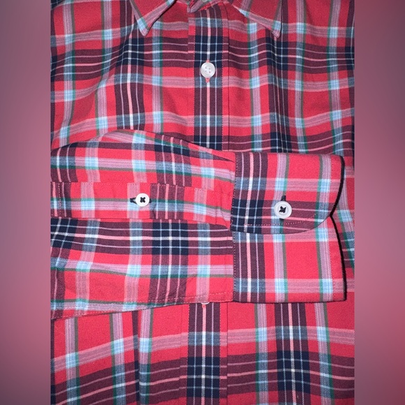 UNTUCKit Pink and Blue Plaid Button Down Shirt medium - Picture 4 of 4